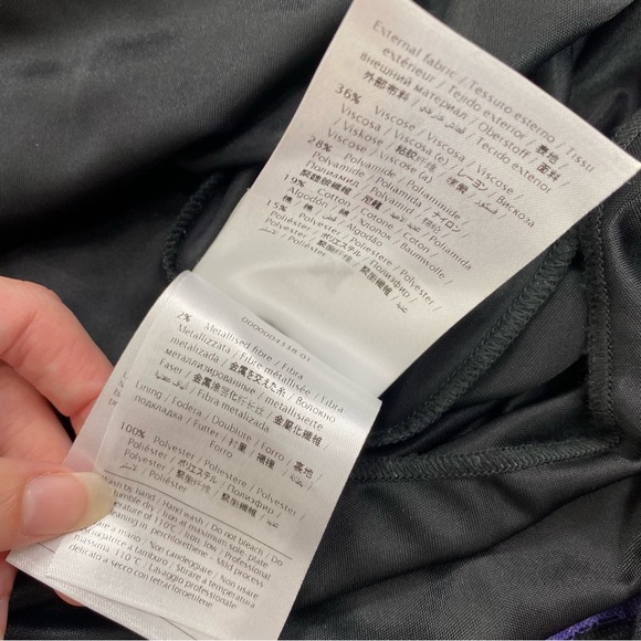 M Missoni Squiggly purple, green and yellow authentic knit dress size 38 NWT - Picture 9 of 10